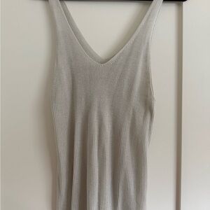 Carly Jean Los Angeles Cream Knit Top